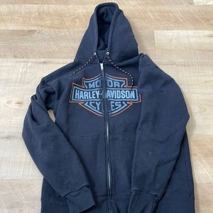 Harley Zip up hoodie!!